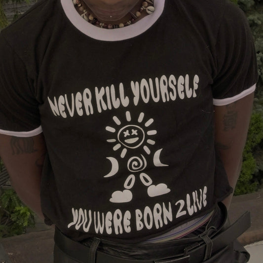 Born 2 Live Ringer Tee